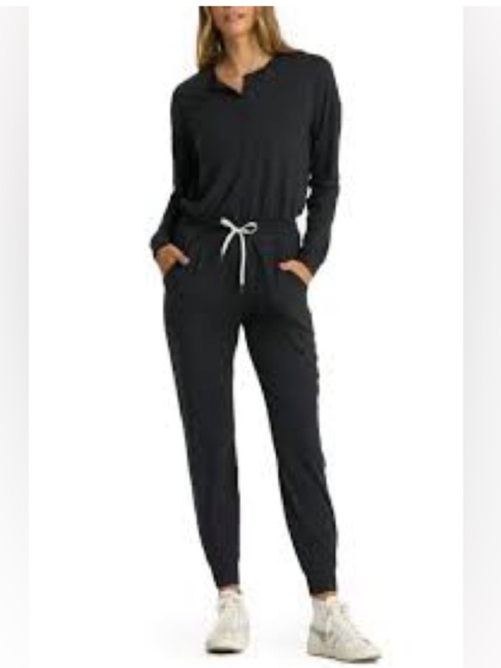 n:PHILANTHROPY Black Dream Long-Sleeve Jumpsuit